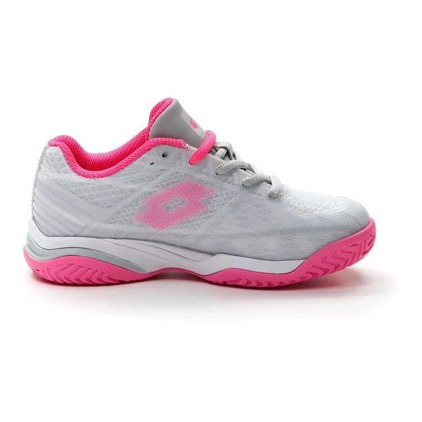 Lotto Mirage 300 All Court (Junior's) - Vapor Gray/Vivid Fuchsia/Cool Gray - Image 3