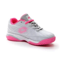 Lotto Mirage 300 All Court (Junior's) - Vapor Gray/Vivid Fuchsia/Cool Gray