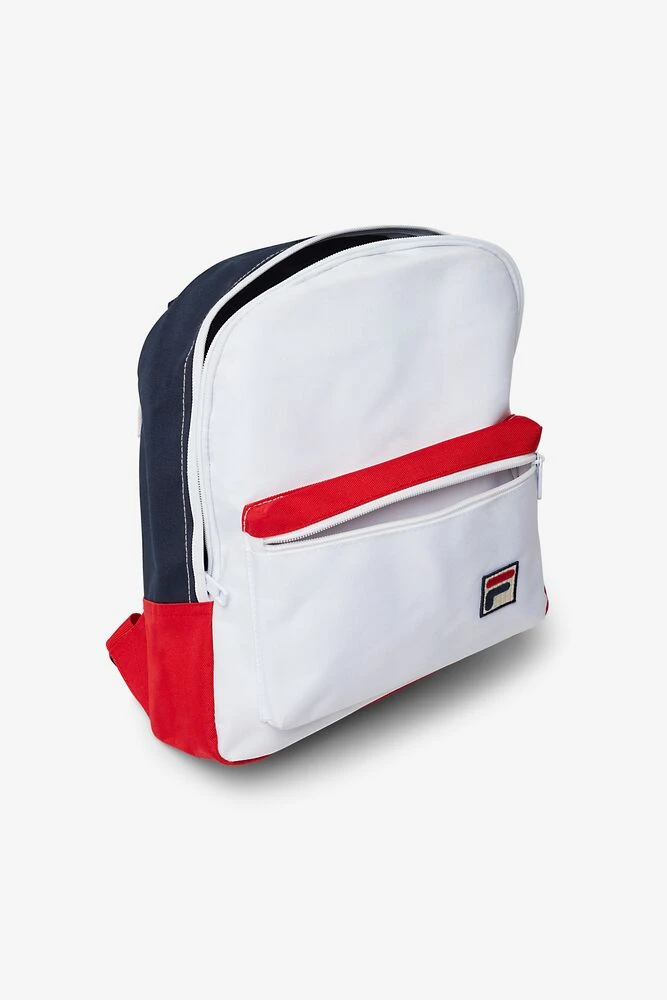Fila Mini Backpack - White/Navy/Red - Image 2