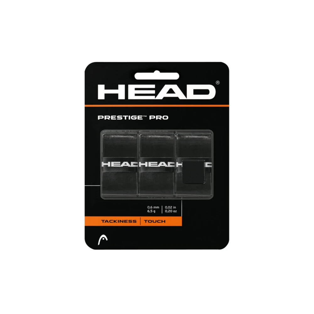 Head Prestige Pro Overgrip (3 Pack) - Black