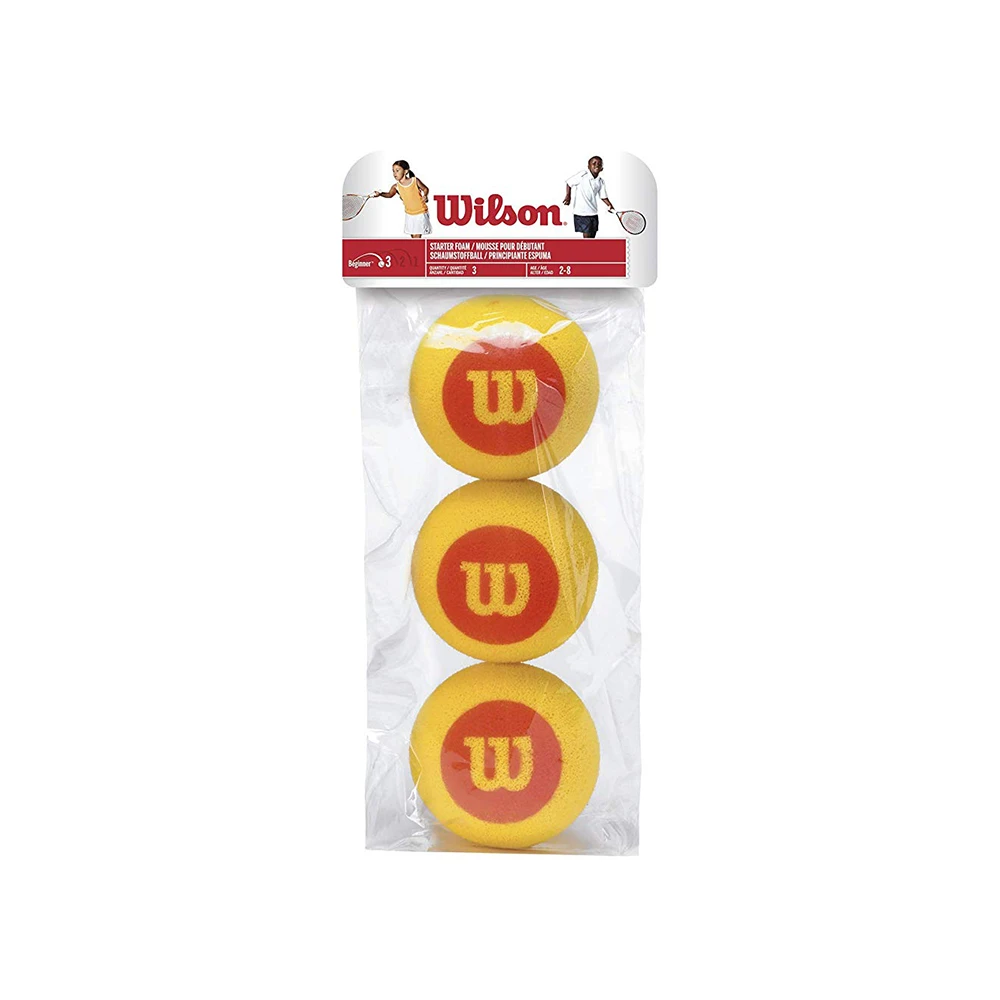 Wilson Foam Tennis Ball - Individual Pack (3-Balls)